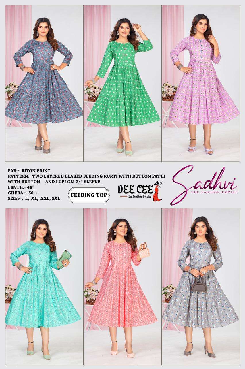 Deecee Sadhvi Wholesale Kurtis in Mumbai