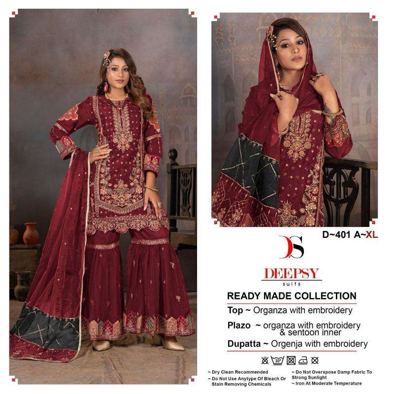 DEEPSY D-401 ABCD Embroidered Salwar Kameez manufacturers in Hyderabad