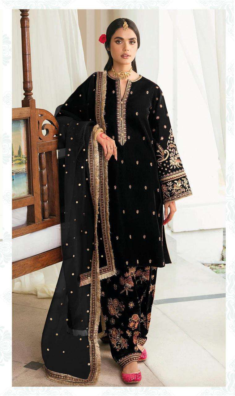 Deepsy Hit Deisgn of Velvet 24 D- 32217 Salwar Kameez Supplier in Gujarat