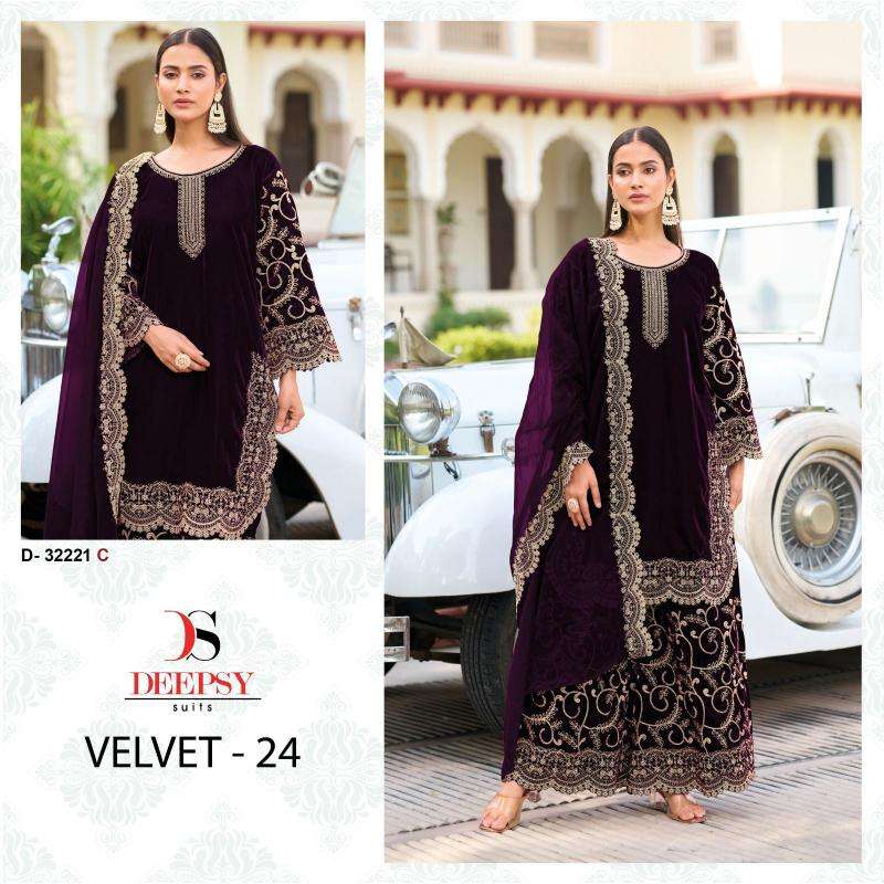 Deepsy Hit Deisgn of Velvet 24 D- 32221 ABCD Salwar kameez manufacturers in Kolkata