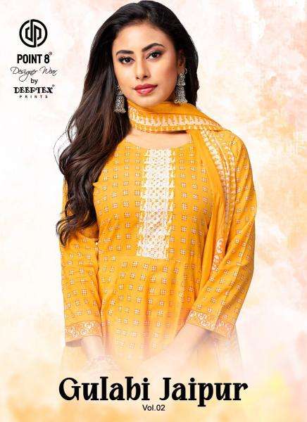 Deeptex Gulabi Jaipur Vol-2 Kurti Exporters in Ahmedabad