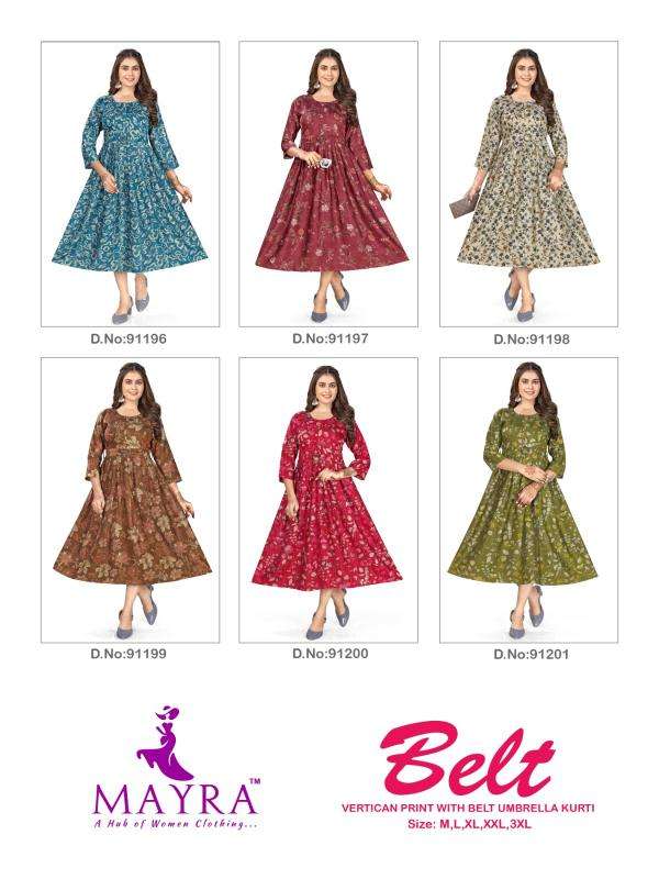 Mayra Belt Kurti wholesale market in Surat