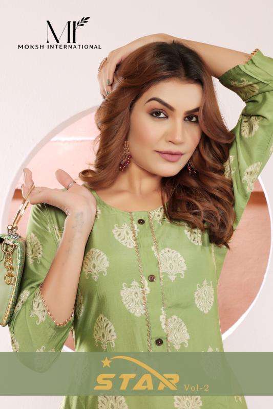 Moksh International Star Vol 2 Kurti exporters in Gujarat