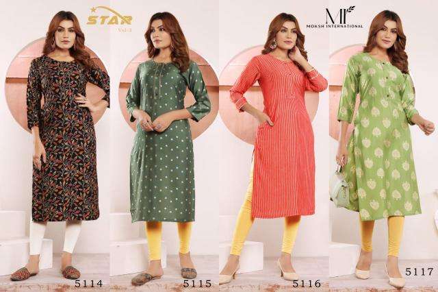 Moksh International Star Vol 2 Kurti exporters in Gujarat