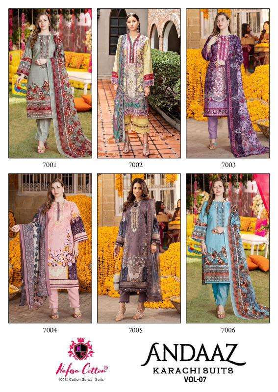 Nafisa Andaaz Vol 7 Surat cotton salwar kameez