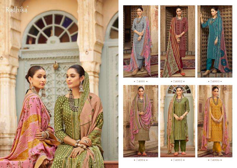 Radhika Sumyra Bandhej Dress material suppliers in Mumbai