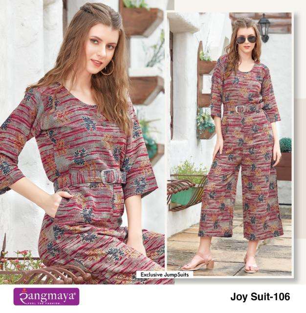 Rangmaya Joy suit Western Jum Suit wholesale suppliers