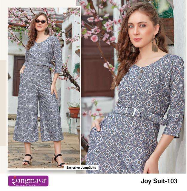 Rangmaya Joy suit Western Jum Suit wholesale suppliers