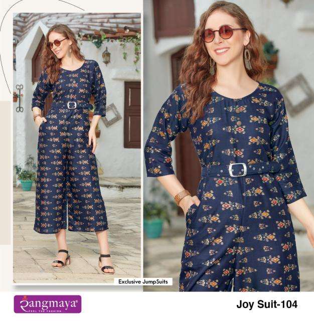 Rangmaya Joy suit Western Jum Suit wholesale suppliers