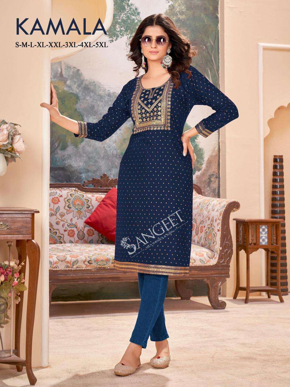 Sangeet Kamala Designer Kurtis wholesale in Mumbai