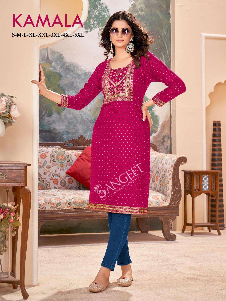 Sangeet Kamala Designer Kurtis wholesale in Mumbai