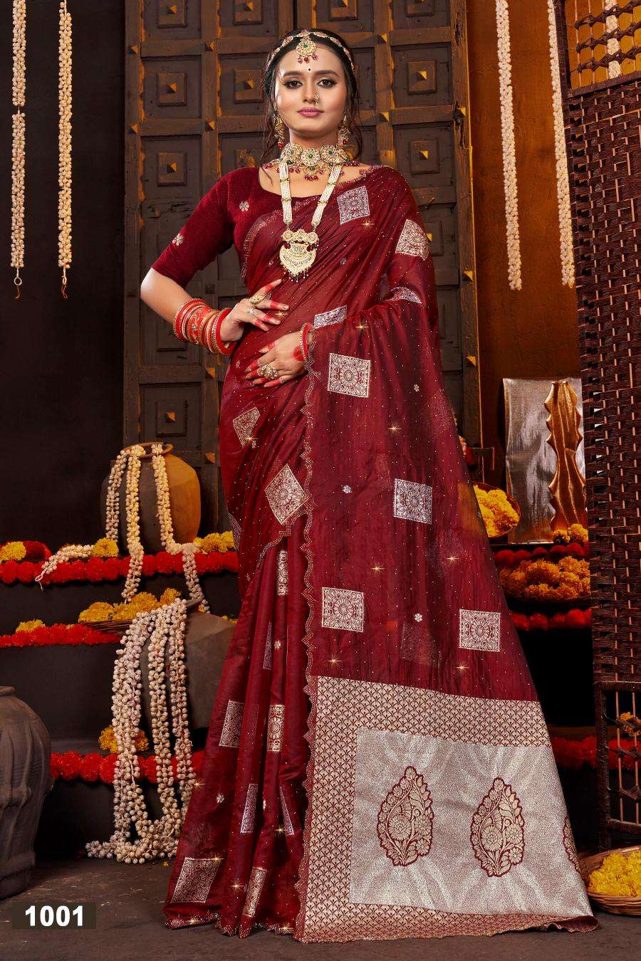 Saroj Filmi Fashion Swarovski vol.2 Surat fancy sarees