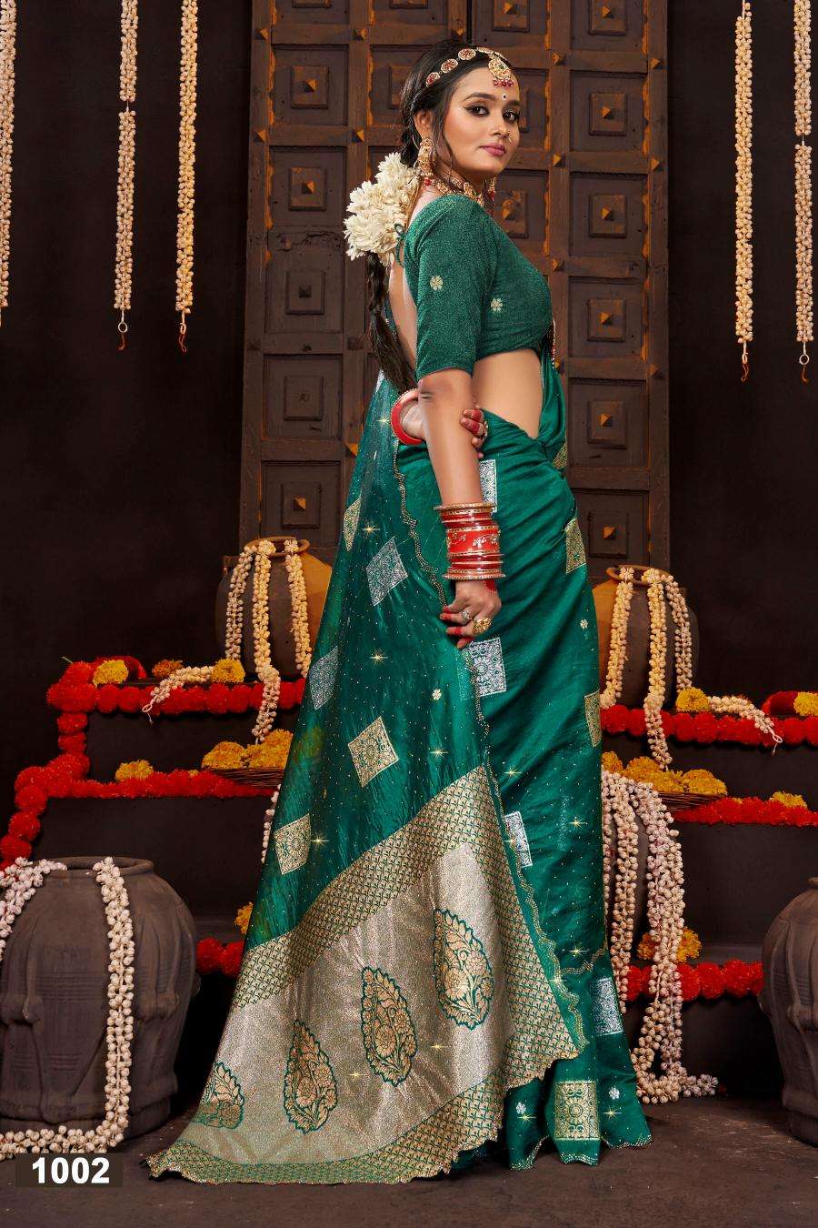 Saroj Filmi Fashion Swarovski vol.2 Surat fancy sarees