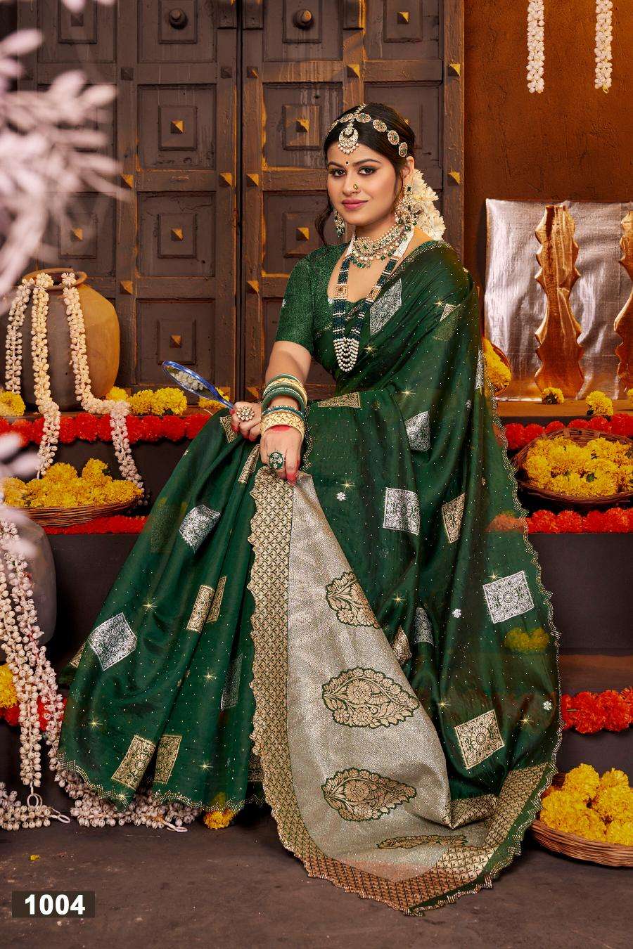 Saroj Filmi Fashion Swarovski vol.2 Surat fancy sarees