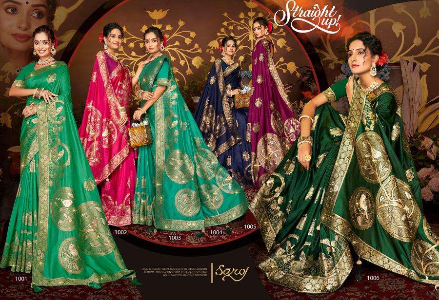 Saroj Nairaa Dola swarovski vol.1 Surat party wear sarees