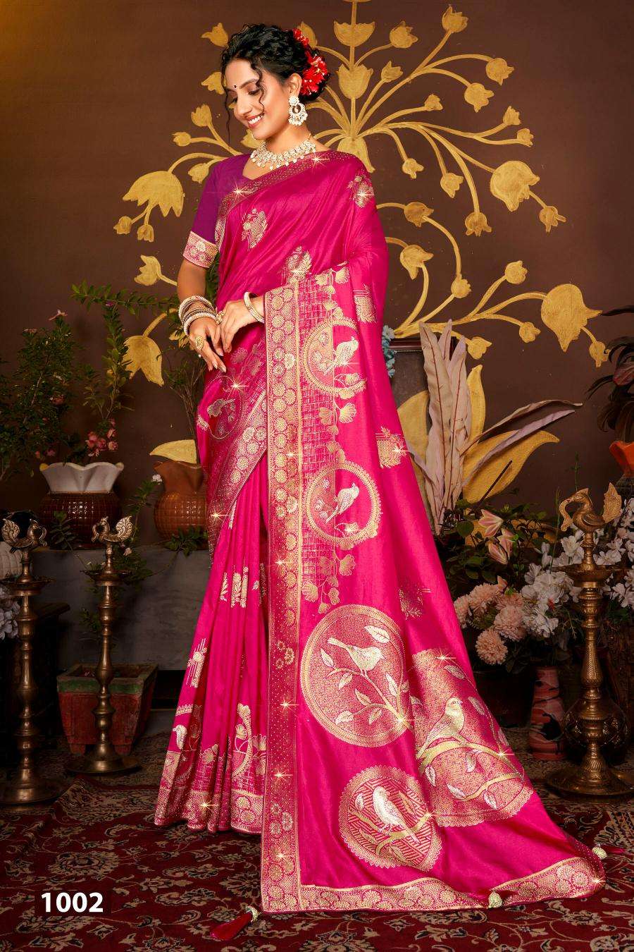 Saroj Nairaa Dola swarovski vol.1 Surat party wear sarees