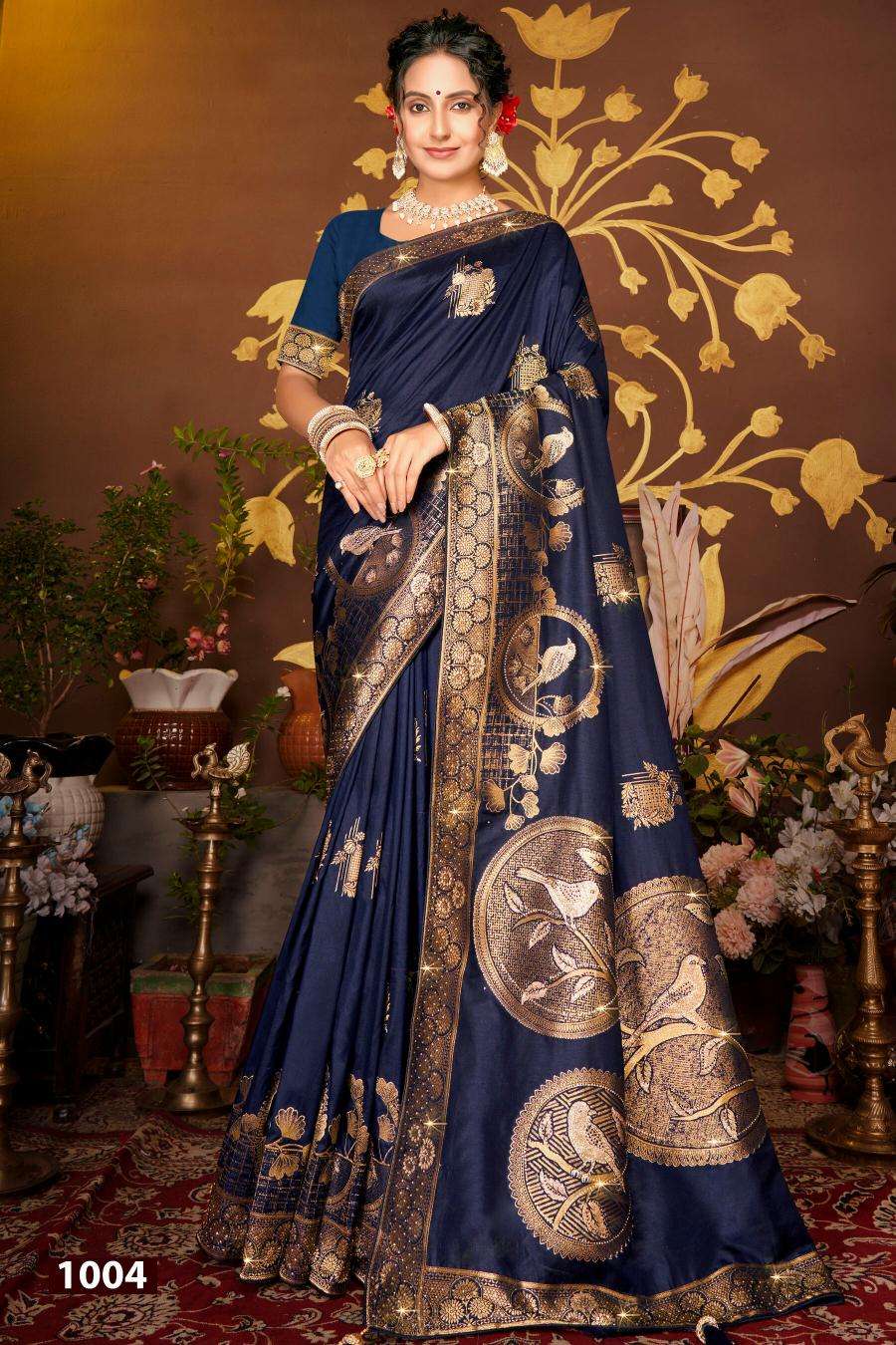 Saroj Nairaa Dola swarovski vol.1 Surat party wear sarees