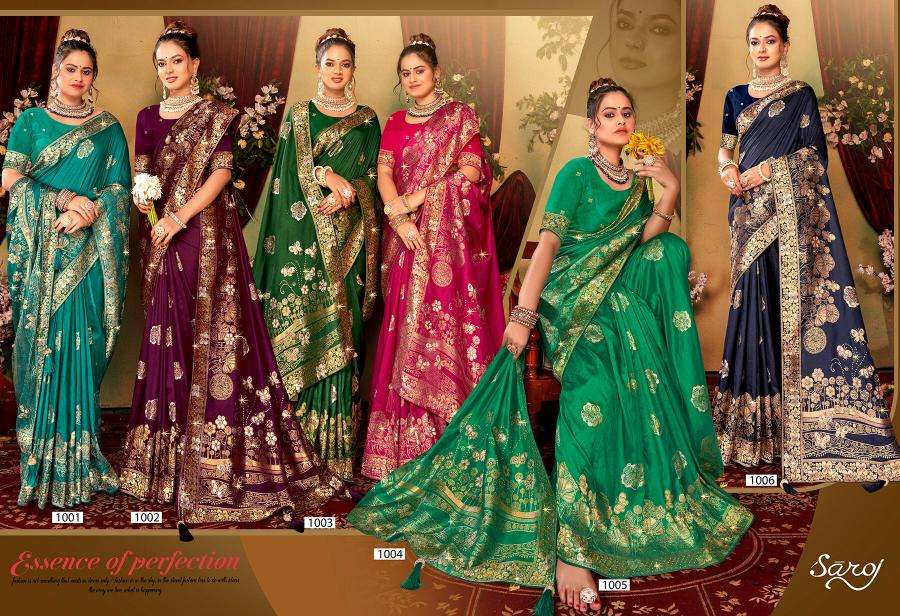 Saroj Nairaa Dola swarovski vol.2 Surat saree online shopping