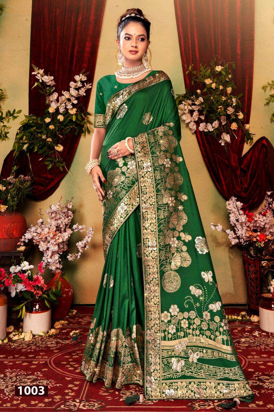 Saroj Nairaa Dola swarovski vol.2 Surat saree online shopping