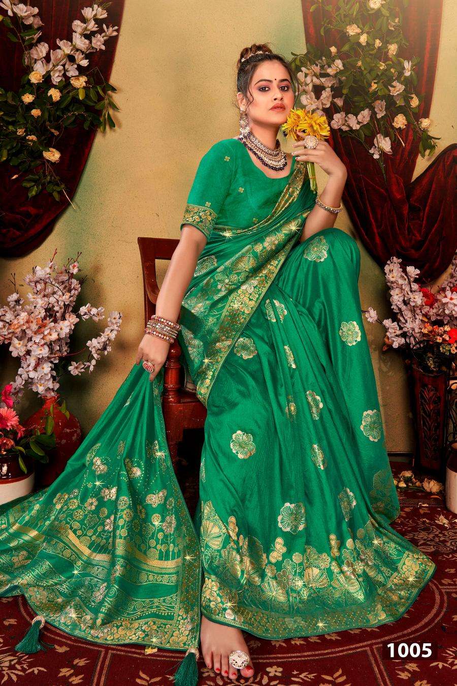 Saroj Nairaa Dola swarovski vol.2 Surat saree online shopping