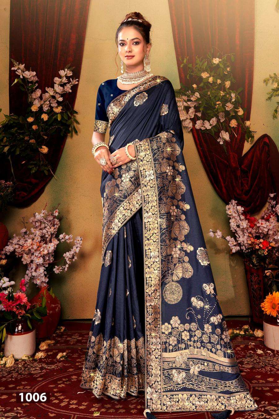 Saroj Nairaa Dola swarovski vol.2 Surat saree online shopping