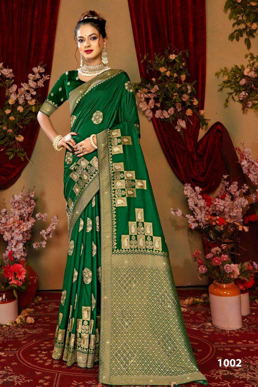 Saroj Nairaa Dola swarovski vol.3 Surat designer sarees