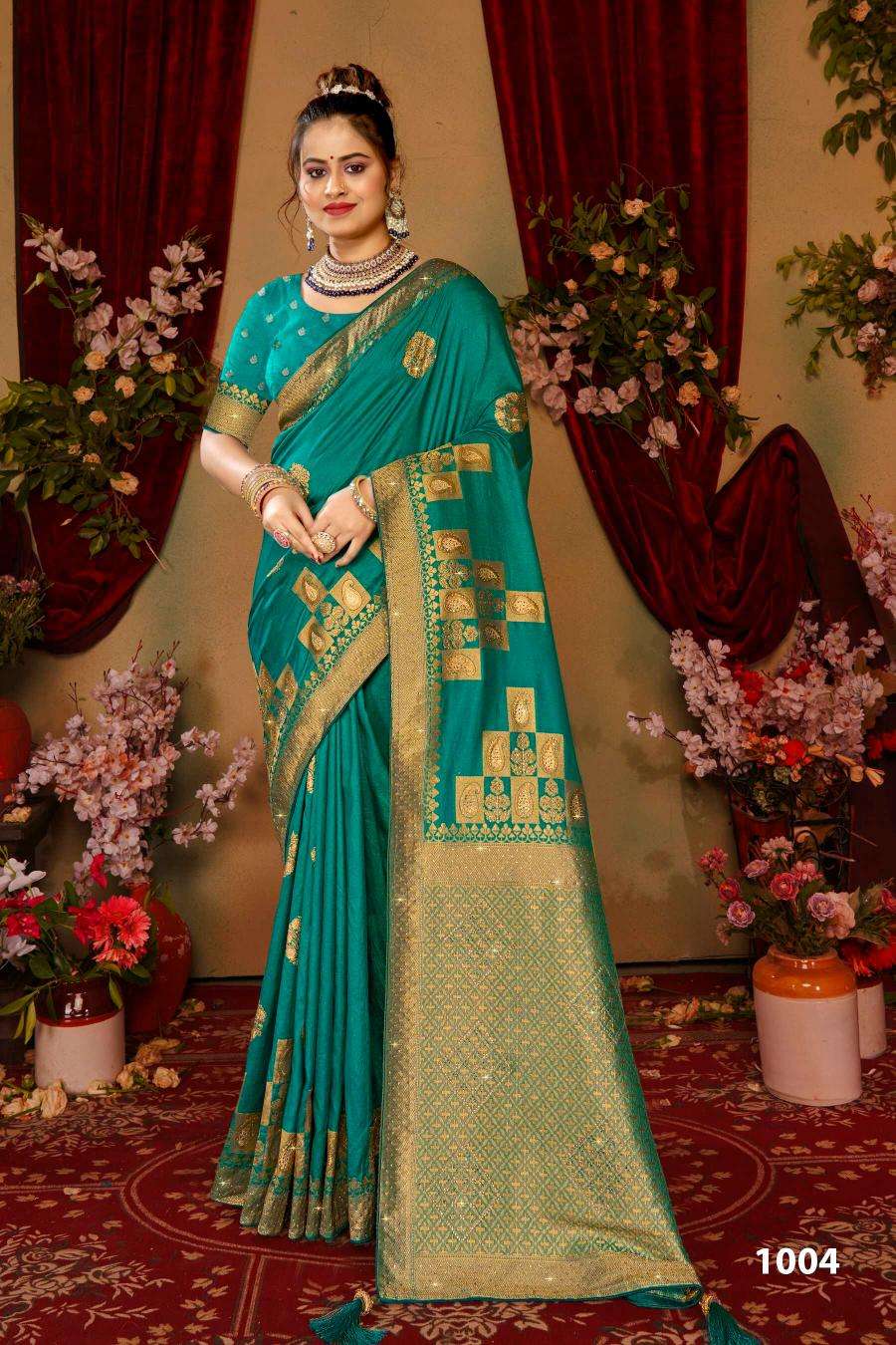 Saroj Nairaa Dola swarovski vol.3 Surat designer sarees