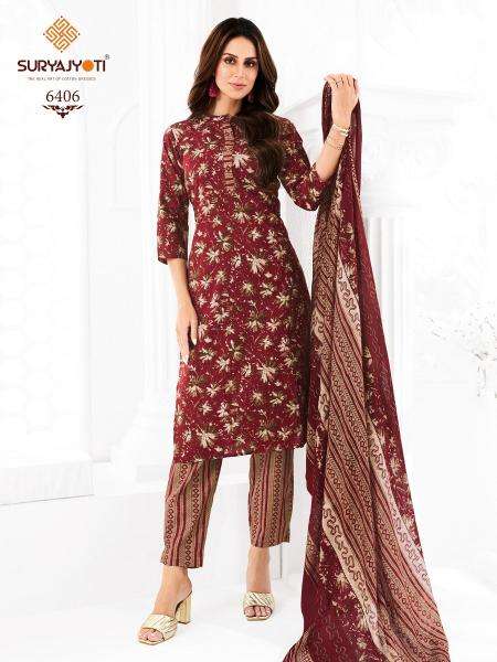 Suryajyoti Trendy Cotton Vol-64 Dress material shops in Surat