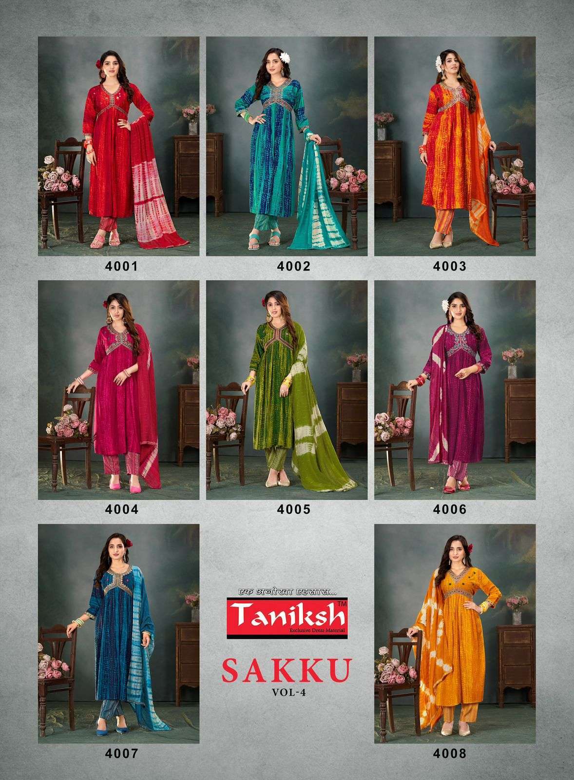 TANIKSH SAKKU vol 4 Kurti distributors in Kolkata