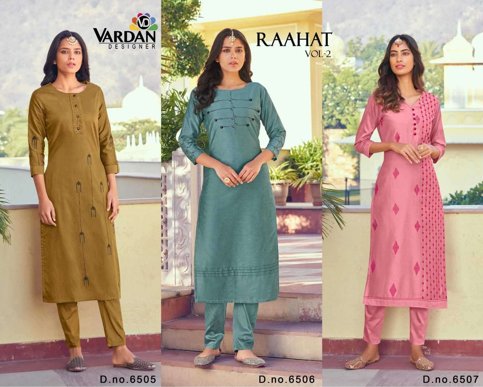 Vardan Designer RAAHAT Vol 2 Kurti exporters in Surat