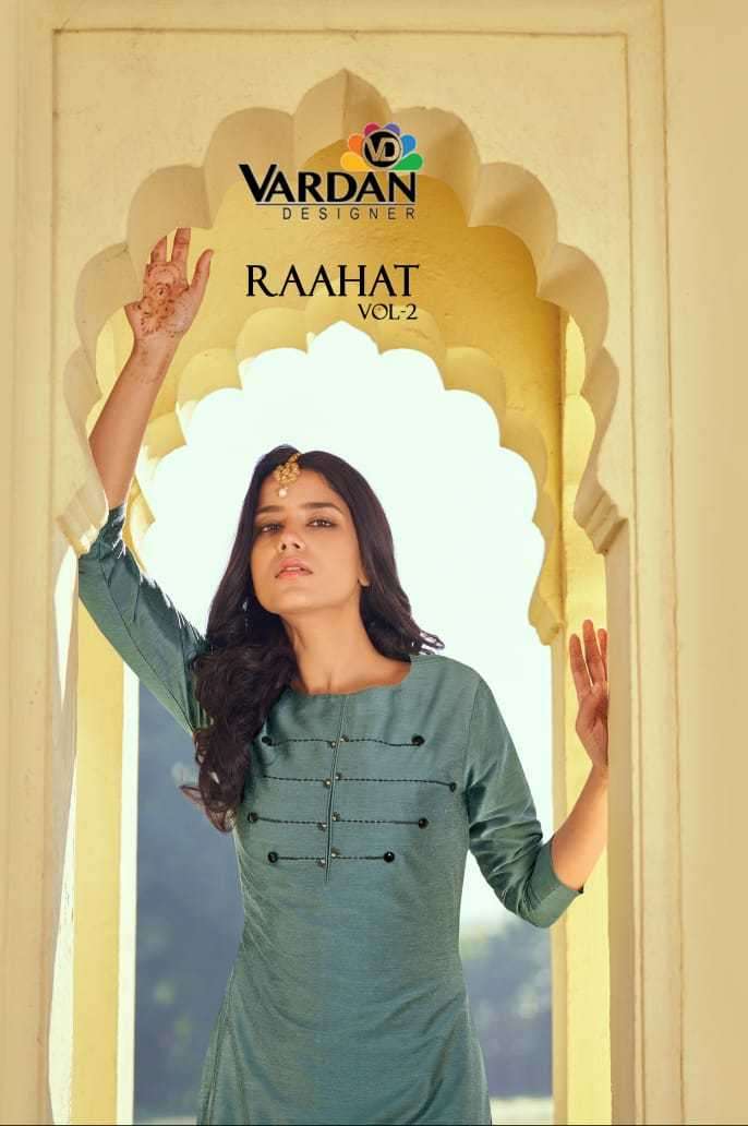 Vardan Designer RAAHAT Vol 2 Kurti exporters in Surat