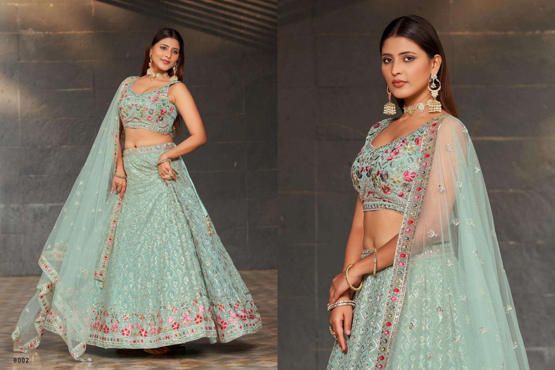 Zeel Clothing Golden Palm lehenga Choli wholesalers in Gujarat