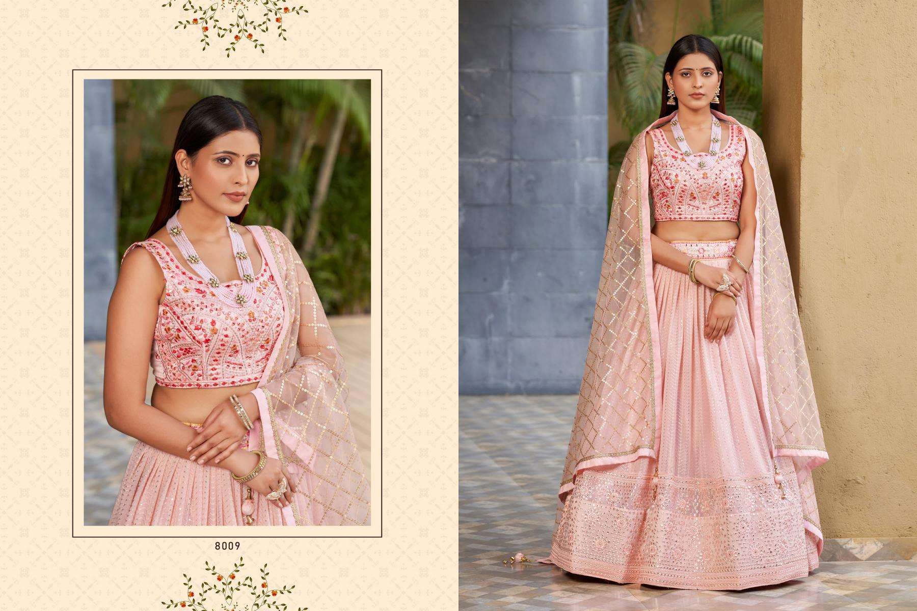 Zeel Clothing Golden Palm lehenga Choli wholesalers in Gujarat