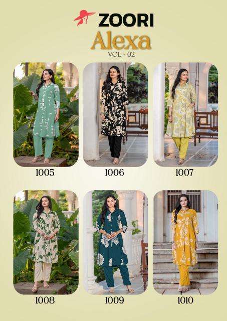 Zoori Alexa Vol 2 co ord set Latest Indian Kurti designs