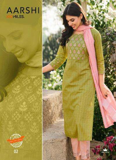 100 Miles Aarshi Latest kurtis wholesale in Surat