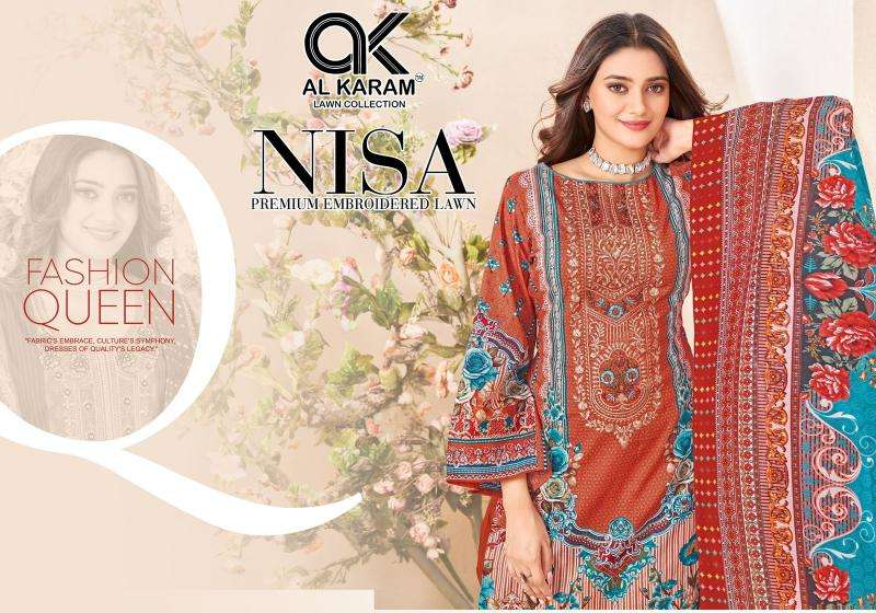 Alkaram Nisa Vol 01 Ladies dress material manufacturers in Surat