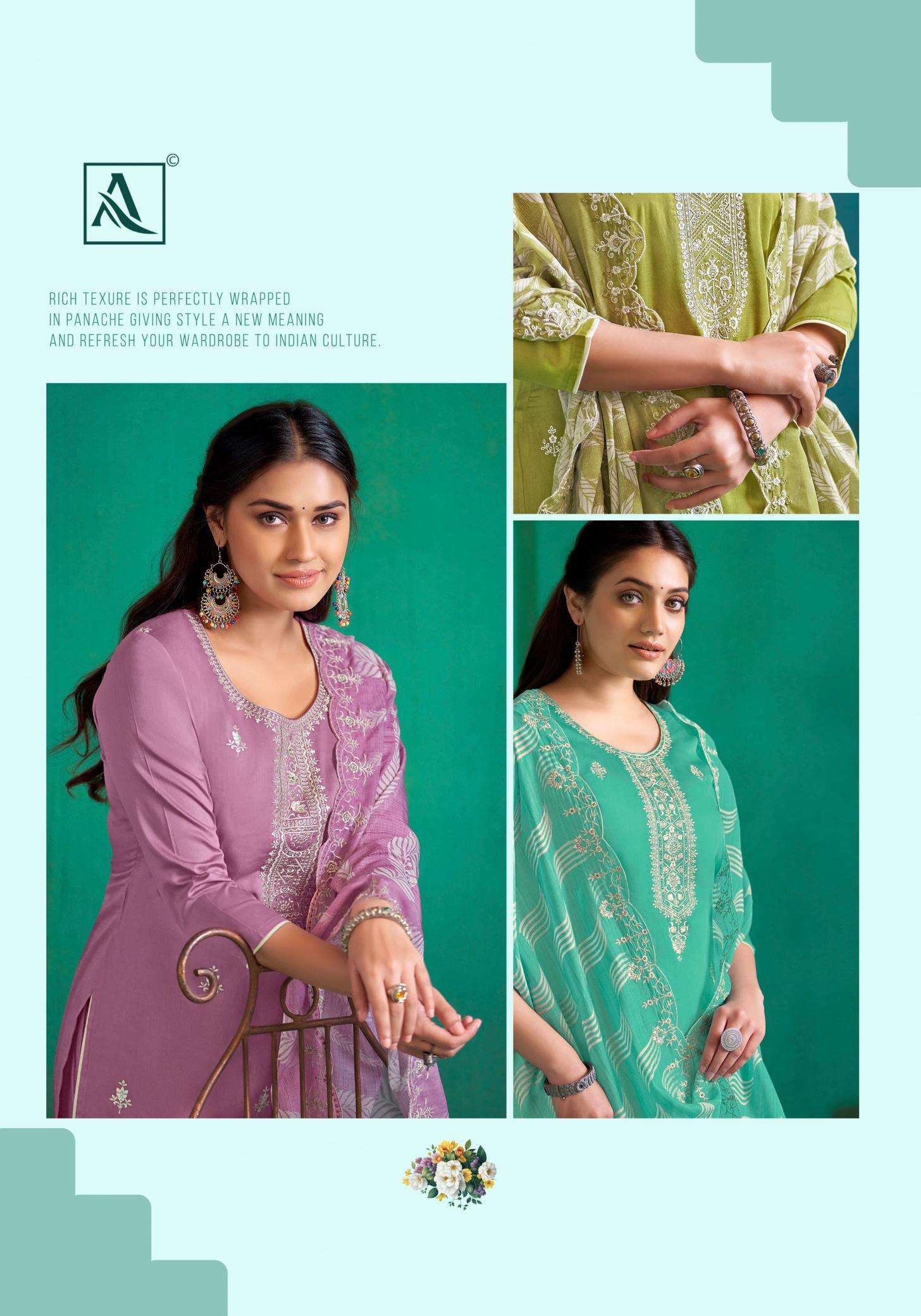 Alok Bella Vol 13 Dress material suppliers in Ahmedabad