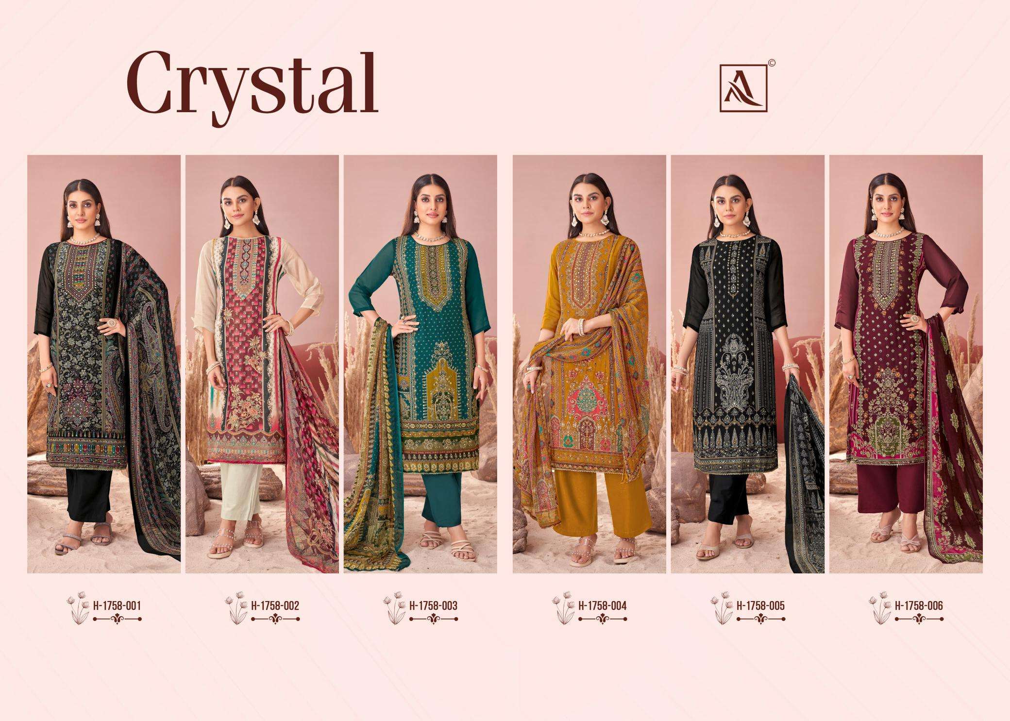 Alok Crystal Dress materials manufacturers in India