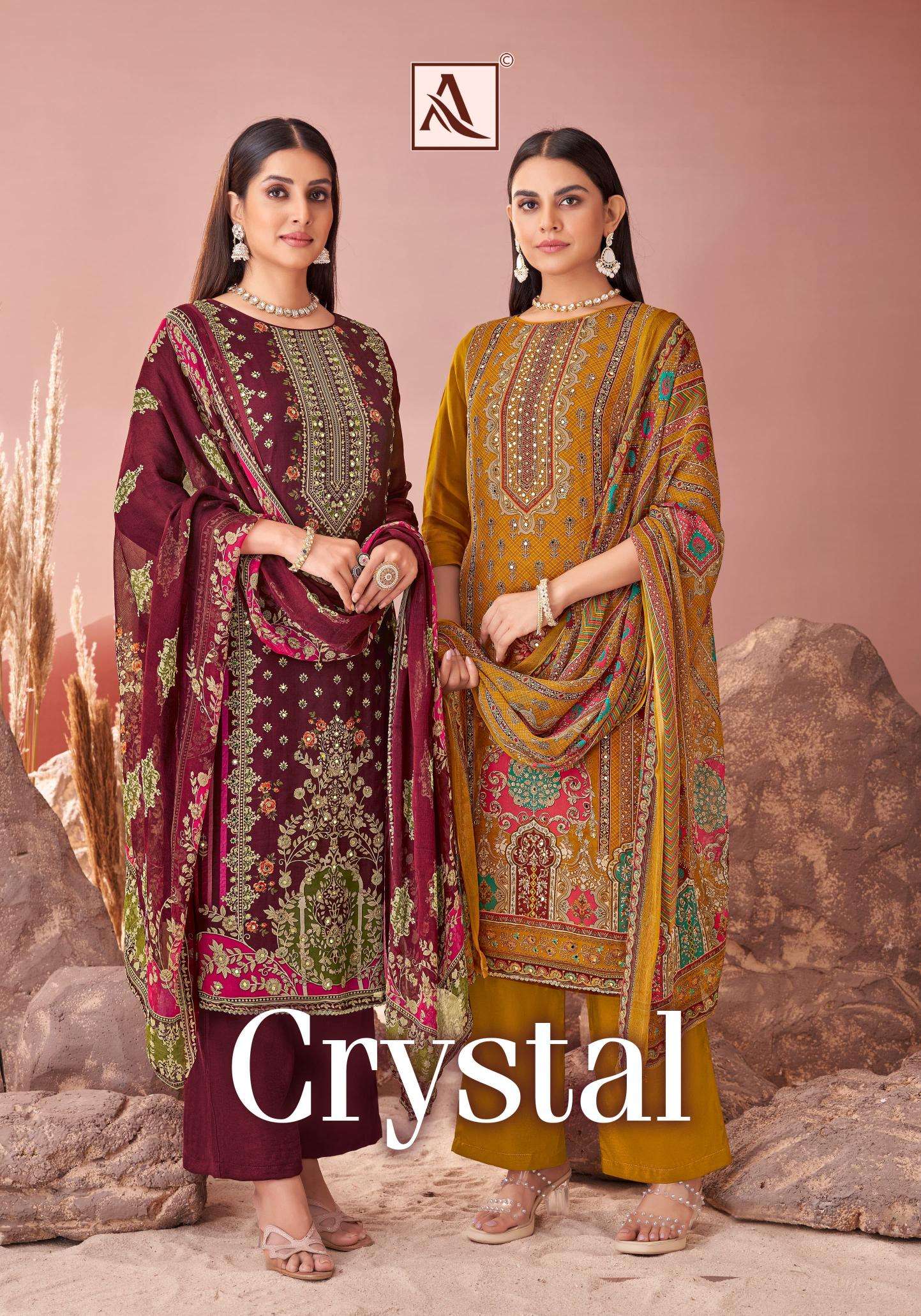 Alok Crystal Dress materials manufacturers in India