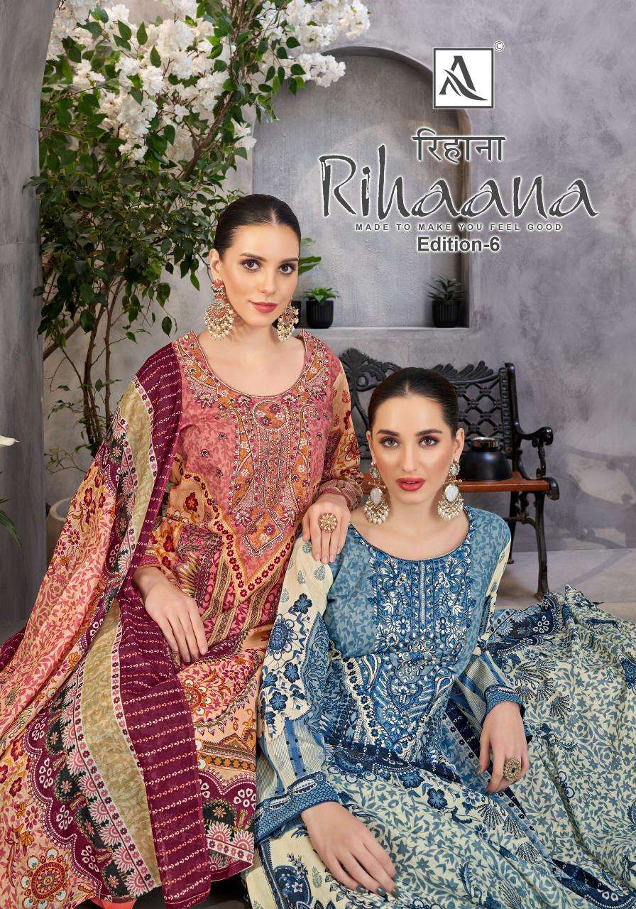 Alok Rihaana Vol 6 Designer Deraler Dress Materials in Surat