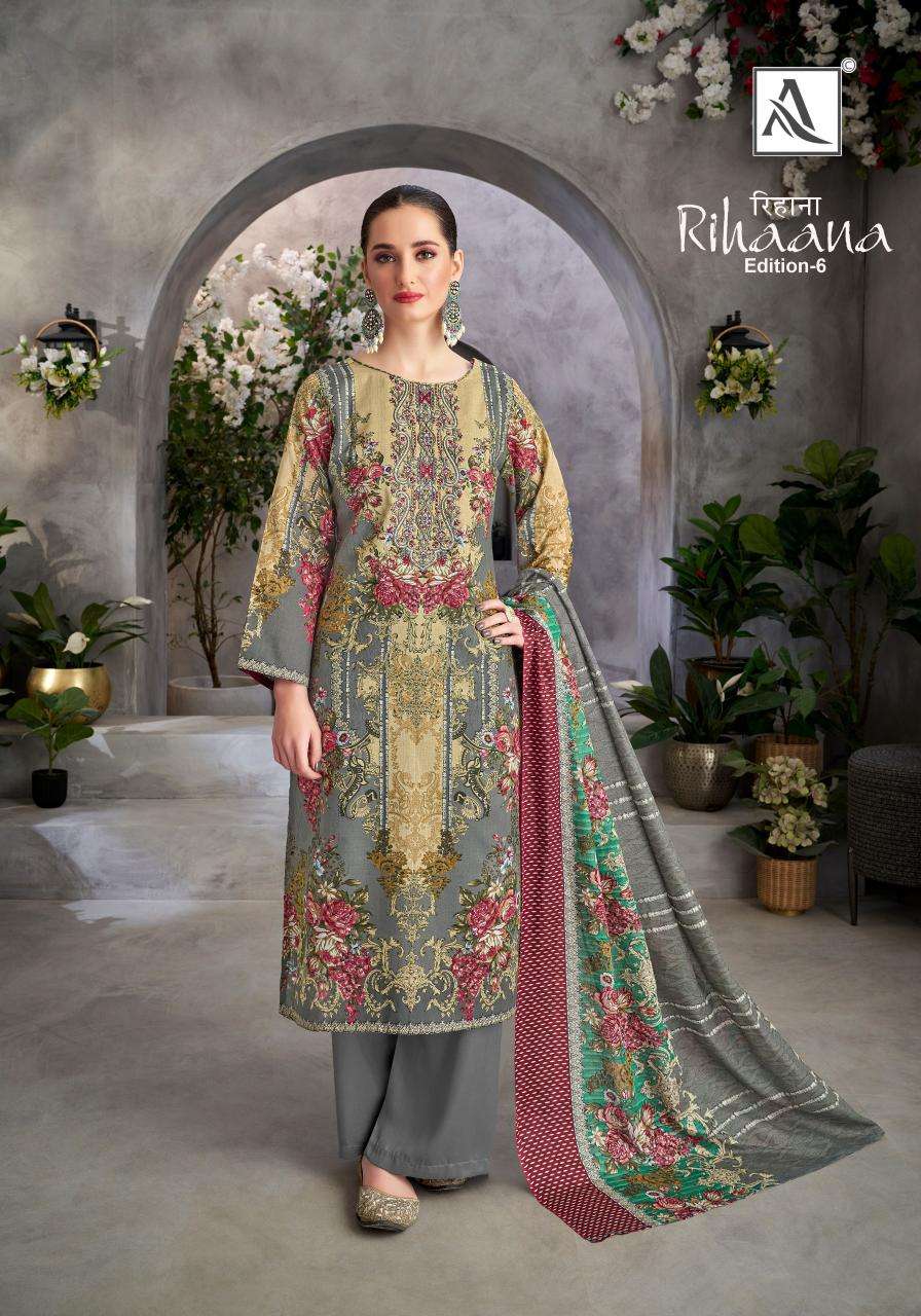 Alok Rihaana Vol 6 Designer Deraler Dress Materials in Surat