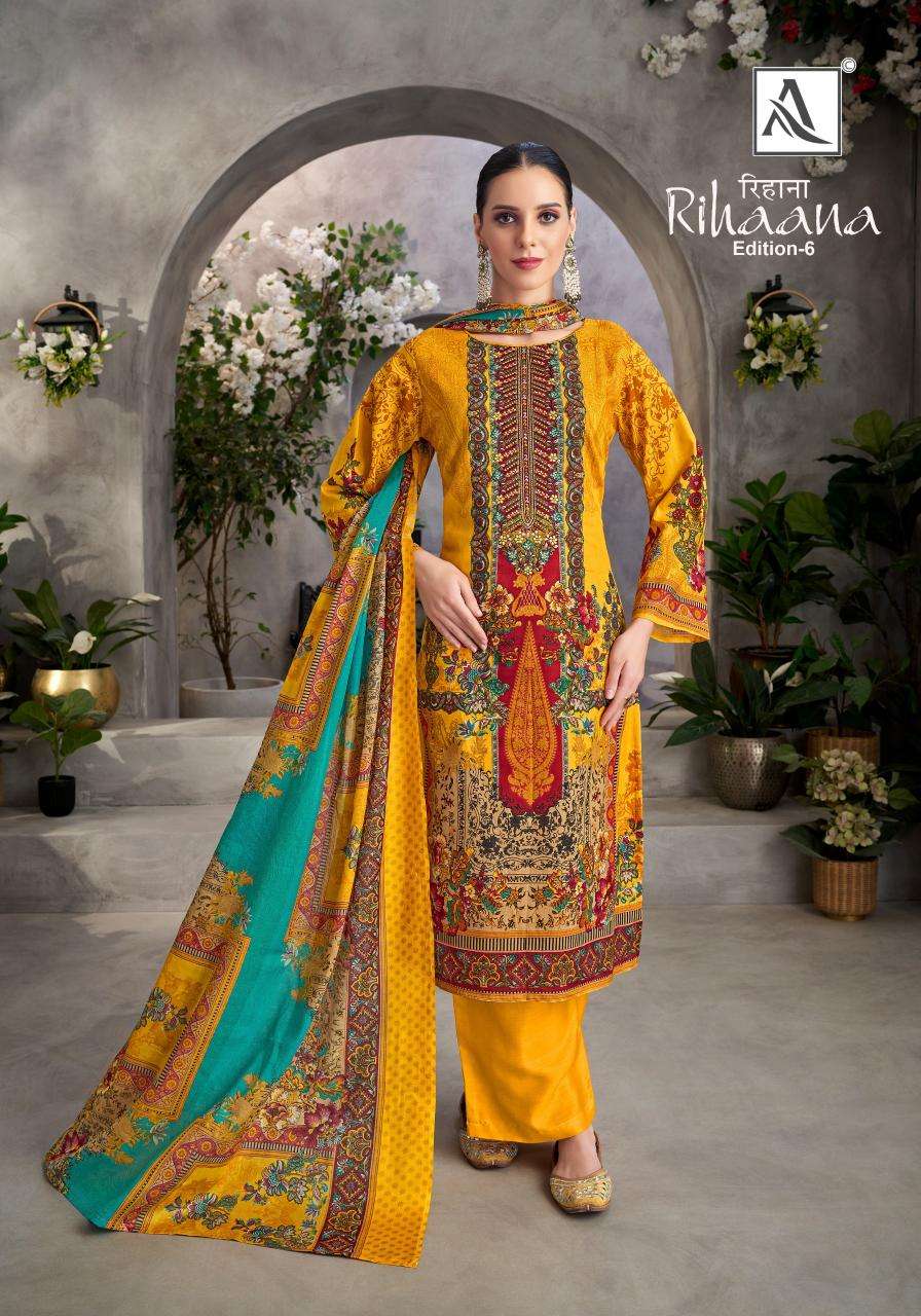 Alok Rihaana Vol 6 Designer Deraler Dress Materials in Surat