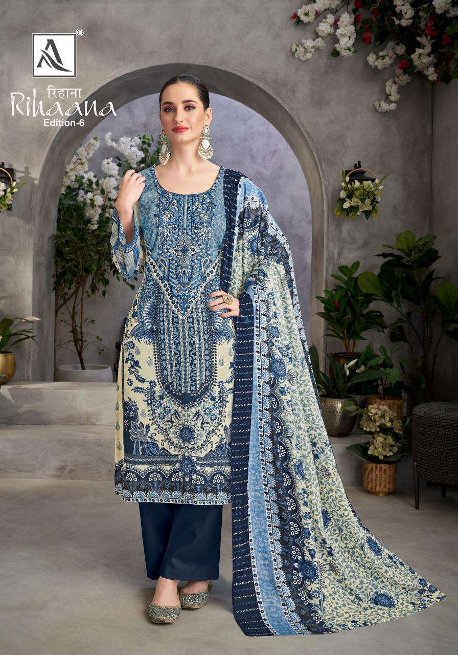 Alok Rihaana Vol 6 Designer Deraler Dress Materials in Surat