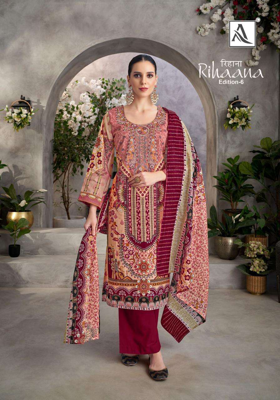 Alok Rihaana Vol 6 Designer Deraler Dress Materials in Surat