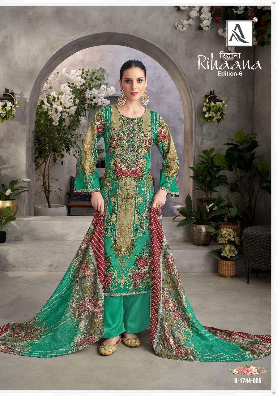 Alok Rihaana Vol 6 Designer Deraler Dress Materials in Surat