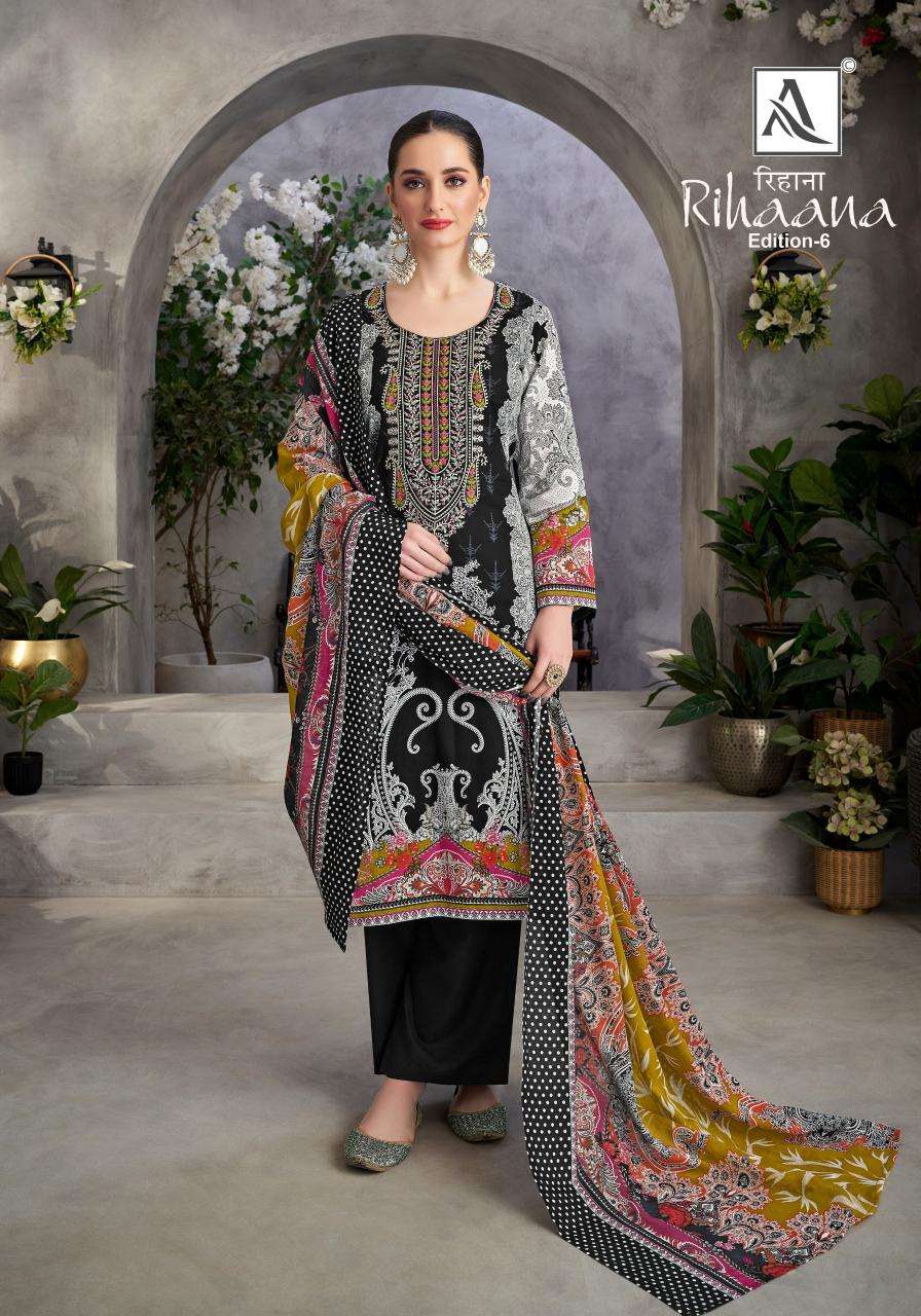 Alok Rihaana Vol 6 Designer Deraler Dress Materials in Surat