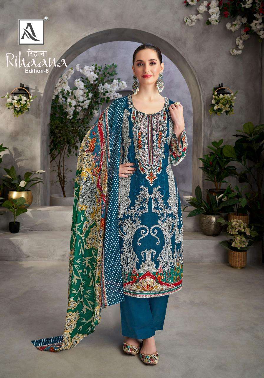 Alok Rihaana Vol 6 Designer Deraler Dress Materials in Surat