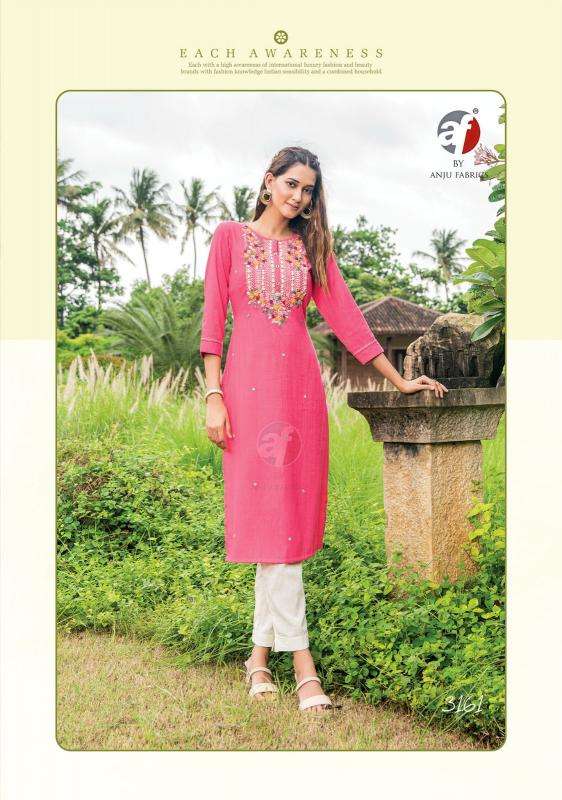 Anju Fabrics Impressive Vol 5 Kurti wholesale market