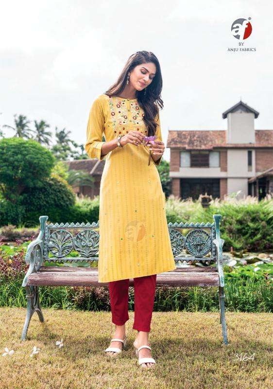 Anju Fabrics Impressive Vol 5 Kurti wholesale market