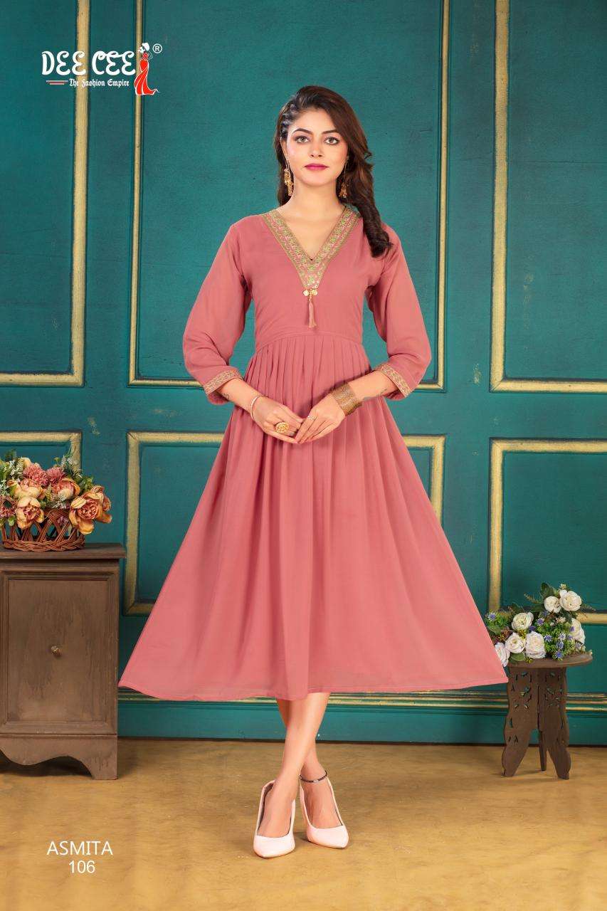 Deecee Asmita GEORGETTE Indian Kurti distributors